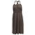 Vestido Halter Neck Theory en seda marrón