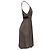 Vestido Halter Neck Theory en seda marrón - vista 3