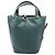Borsa Mini Bucket Miller Tory Burch in pelle verde - vista 4
