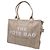 Marc Jacobs The Large Tote Bag in cotone beige - vista 2