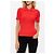 Top de punto acanalado rojo Courreges - vista 3