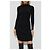 Courreges Rippstrick Mini Kleid Schwarz - Ansicht 3
