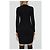 Courreges Rippstrick Mini Kleid Schwarz - Ansicht 4