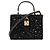 Dolce & Gabbana Borsa a tracolla in raso e pelle nera