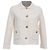 Casaco cropped abotoado Dior em viscose branca