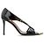 Sandali Giuseppe Zanotti in pelle nera con tacco a spillo
