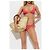 Costume da bagno due pezzi rosa Balmain - vista 2