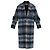 Loewe Blue Check Wool and Mohair Coat