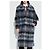 Loewe Blue Check Wool and Mohair Coat - view 3
