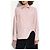 Camisa rosa de algodón asimétrica Attico - vista 3