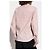 Camisa rosa de algodón asimétrica Attico - vista 4