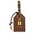 Charm in pelle Dolce & Gabbana Marrone
