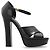 Sandali con plateau in pelle nera Dolce & Gabbana