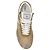 Sneakers Chloé Kick in pelle beige e marrone - vista 3