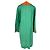 Vestido midi de lino verde con ribete de encaje Gucci - vista 3