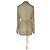 Giacca wrap trasparente Acne Studios in seta giallo pastello - vista 3