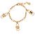 Bracciale con charm Salvatore Ferragamo dorato