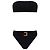 Costume da bagno due pezzi Balmain nero monogramma