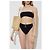 Costume da bagno due pezzi Balmain nero monogramma - vista 2