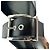 Mules Alexander McQueen Punk Buckle in pelle nera - vista 11