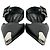 Mules Alexander McQueen Punk Buckle in pelle nera - vista 3