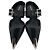 Mules Alexander McQueen Punk Buckle in pelle nera - vista 4