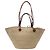 Borsa Tote Loewe Medium Anagram Basket in rafia beige - vista 4