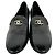 Chanel CC Loafer mit runder Kappe aus schwarzem Lackleder - Ansicht 4