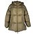 Herno Zip-Up Hooded Down Jacket in Olive Polyamide