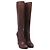 Prada Platform Knee-High Boots in Brown Leather - view 3