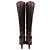 Prada Platform Knee-High Boots in Brown Leather - view 5