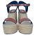 Autre Marque Sandali espadrillas wedge con borchie Saint Laurent in pelle marrone - vista 2