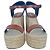 Autre Marque Sandali espadrillas wedge con borchie Saint Laurent in pelle marrone - vista 3