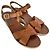Apc Sandali con zeppa Judith A.P.C. in pelle marrone - vista 5