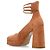 Chloé Loti Absatzschuhe aus Wildleder in Orange - Ansicht 2