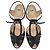 Fendi Peep-Toe T-Strap Pumps aus schwarzem Leder - Ansicht 4