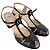 Fendi Peep-Toe T-Strap Pumps aus schwarzem Leder - Ansicht 6