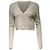 LoveShackFancy Cardigã com decote em V Love Shack Fancy em rayon branco
