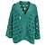 Cárdigan de punto tejido Chanel en algodón verde