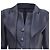 Chaqueta larga texturizada Chanel en algodón azul marino - vista 2
