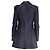 Chaqueta larga texturizada Chanel en algodón azul marino - vista 4