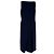 Prada ärmelloses V-Ausschnitt-Kleid aus marineblauem Polyester