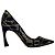Décolleté a punta in pizzo e mesh Christian Dior in poliestere nero