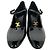 Céline Décolleté T-Strap Celine Triomphe in pelle verniciata nera - vista 3