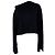 Theory Asymmetrisches Off-Shoulder-Top aus schwarzem Acetat