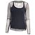 Top in mesh Max Mara in poliammide nero