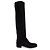 Botas altas de cuero negro Dolce & Gabbana