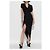 Vestido midi com drapeado preto Balenciaga - vista 3