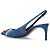 Décolleté slingback in denim Dolce & Gabbana blu - vista 2