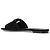 Sandali con logo Dolce & Gabbana in pelle nera con cristalli - vista 2